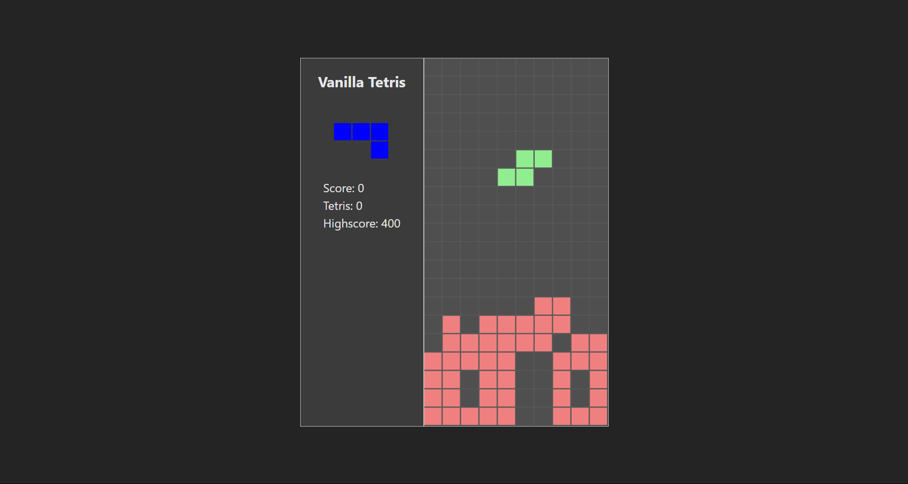 Vanilla Tetris